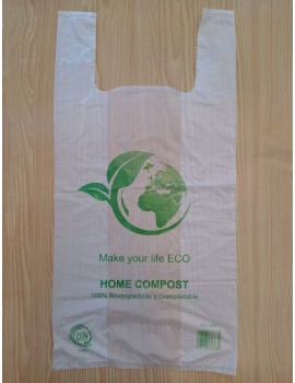 T-shirt compostable bag